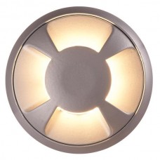 Φωτιστικό led δαπέδου μαύρο εξωτερικό 12V 3W στρογγυλό Φ6,8cmx2,4cm αλουμινίου 4F (μάτια) θερμό φώς 3000Κ στεγανό IP65 75lumens 