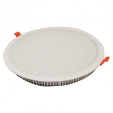 Φωτιστικό led panel 25W χωνευτό ψευδοροφής στρογγυλό Φ22,5cm (εγκοπή 20,5cm) ενδιάμεσο λευκό φως 4000Κ λευκό στεφάνι υψηλής φωτεινότητας 2575lumen