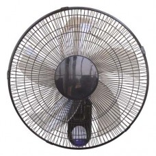 Ανεμιστήρας επίτοιχος (τοίχου) Φ45 cm 65W μαύρος περιστρεφόμενος με τηλεχειριστήριο (κοντρόλ) χρονοδιακόπτη 5 φτερωτές και 3 ταχύτητες