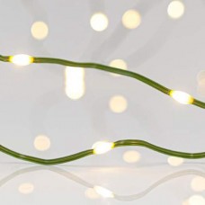 Χριστουγεννιάτικα 700 mini led λαμπάκια (φωτάκια) φως ημέρας daylight με πρόγραμμα και πράσινο χάλκινο flat καλώδιο (δεν μπλέκεται) 3995cm στεγανά IP44
