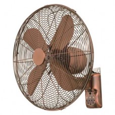 Ανεμιστήρας τοίχου (επίτοιχος) Φ40cm 50W μεταλλικός χάλκινος με τηλεχειριστήριο (κοντρόλ) περιστρεφόμενος χρονοδιακόπτη και 3 ταχύτητες
