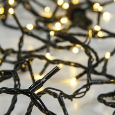 Χριστουγεννιάτικο δίχτυ συμμετρικό 120 led λαμπάκια θερμό λευκό στενόμακρο 300cm x 40cm με επέκταση έως 3 και πράσινο καλώδιο στεγανό IP44