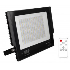 Προβολέας 100W led dimmable (ντιμαριζόμενος) με κοντρόλ εναλλαγής χρωμάτων 3000Κ 4000Κ 6000Κ (θερμό φυσικό ψυχρό) χρώματος μαύρο στεγανός αδιάβροχος IP66 