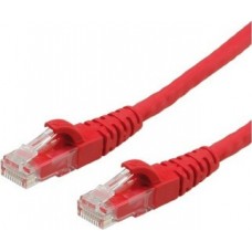Καλώδιο δικτύου δεδομένων 1m (1 μέτρο) RJ45 Data UTP FTP Patch cord CAT6 χρώματος κόκκινο