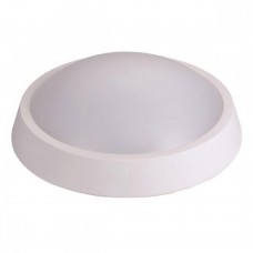 Φωτιστικό απλίκα πλαφονιέρα led 24W 4000Κ ενδιάμεσο φως στρογγυλό τοίχου και οροφής Φ270x93mm πλαστικό χρώματος λευκό στεγανό IP65 1800lumens