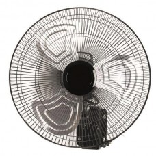 Ανεμιστήρας τοίχου Φ50cm 120W περιστρεφόμενος μεταλλικός επαγγελματικός με τηλεχειριστήριο βιομηχανικός μαύρος 3 φτερωτές και 3 ταχύτητες