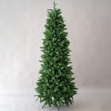 Χριστουγεννιάτικο δέντρο 210cm (2,10 μέτρα) πολυτελείας pvc τύπου έλατο Jersey με διάμετρο 96cm μεταλλική βάση και 997 κλαδιά