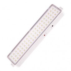 Φωτιστικό ασφαλείας 4W με 60 led (εφεδρικός φωτισμός) μπαταρία λιθίου 1500mAh 300lumen ψυχρό λευκό φως μη στεγανό IP20 και μήκος 25cm