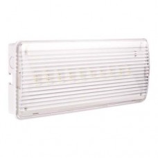 Φωτιστικό ασφαλείας 2W με 10 led στεγανό IP43 (εφεδρικός φωτισμός) μπαταρίας λιθίου 1200mAh 120lumen ψυχρό λευκό φως και μήκος 26cm