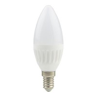 Λάμπα led 10W E14 ψυχρό λευκό φως 6500Κ κερί (κεράκι) 200⁰ smd minion C37 υψηλής φωτεινότητας 1000 lumen με κεραμική βάση 220V