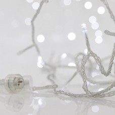 Χριστουγεννιάτικα 700 flash led (αναβόσβημα) λαμπάκια (φωτάκια) ψυχρά λευκά στεγανά IP44 με επέκταση έως 2 συσκευασίες και διάφανο καλώδιο 7310cm