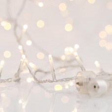 Χριστουγεννιάτικα 300 led λαμπάκια φωτάκια θερμό λευκό σε σειρά με επέκταση έως 3 και διάφανο καλώδιο 1815cm στεγανά IP44
