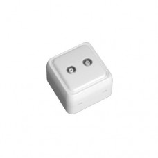 ΠΡΙΖΑ DATA (ΥΠΟΛΟΓΙΣΤΗ) ΔΙΠΛΗ RJ45 8P8C ΕΞΩΤΕΡΙΚΗ ΜΙΝΙ ΛΕΥΚΗ ΙΡ20 (ΜΗ ΣΤΕΓΑΝΗ) ΣΕΙΡΑ “ΑΘΗΝΑ”