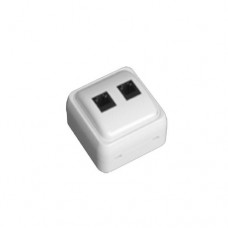 ΠΡΙΖΑ ΤΗΛΕΦΩΝΟΥ ΔΙΠΛΗ RJ11+RJ45  ΕΞΩΤΕΡΙΚΗ ΜΙΝΙ ΛΕΥΚΗ ΙΡ20 (ΜΗ ΣΤΕΓΑΝΗ) ΣΕΙΡΑ “ΑΘΗΝΑ”