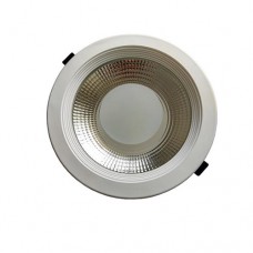 ΦΩΤΙΣΤΙΚΟ ΧΩΝΕΥΤΟ ΣΤΡΟΓΓΥΛΟ LED COB PANEL 30W 120° ΛΕΥΚΟ ΣΤΕΦΑΝΙ Φ225 ΛΕΥΚΟ ΦΩΣ 4000Κ