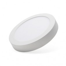 ΦΩΤΙΣΤΙΚΟ LED PANEL 20W ΣΤΡΟΓΓΥΛΟ ΕΞΩΤΕΡΙΚΟ (ΕΠΙΤΟΙΧΟ) ΛΕΥΚΟ ΣΤΕΦΑΝΙ SLIM Φ23 ΨΥΧΡΟ ΛΕΥΚΟ ΦΩΣ 6500Κ