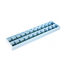 ΦΩΤΙΣΤΙΚΟ ΦΘΟΡΙΟΥ Τ8 ΕΞΩΤΕΡΙΚΟ 2Χ36W (120cm) ΟΡΟΦΗΣ ΔΙΠΛΗΣ ΠΑΡΑΒΟΛΙΚΟΤΗΤΑΣ ΜΕ ΜΑΓΝΗΤΙΚΟ ΜΠΑΛΑΣΤ