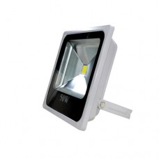 ΠΡΟΒΟΛΕΑΣ ΑΛΟΥΜΙΝΙΟΥ LED 50W (50 WATT) COB ΓΚΡΙ ΣΤΕΓΑΝΟΣ ΙP65 ΘΕΡΜΟ ΛΕΥΚΟ ΦΩΣ 3000Κ