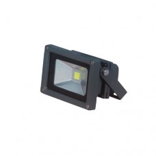 Προβολέας led cob 10W (10 watt) χαμηλής τάσεως 12V και 24V DC ψυχρό λευκό φώς 6500Κ γκρί αλουμινίου στεγανός αδιάβροχος IP65 700 lumens 