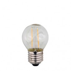 ΛΑΜΠΑ LED ΔΙΑΚΟΣΜΗΤΙΚΗ FILAMENT 3W (ΑΠΟΔΟΣΗ 30W) ΣΦΑΙΡΙΚΗ (ΜΠΑΛΑΚΙ) ΔΙΑΦΑΝΗ Ε27 3000Κ ΘΕΡΜΟ ΛΕΥΚΟ