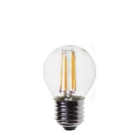 ΛΑΜΠΑ LED ΔΙΑΚΟΣΜΗΤΙΚΗ FILAMENT 4W (ΑΠΟΔΟΣΗ 40W) ΣΦΑΙΡΙΚΗ (ΜΠΑΛΑΚΙ) ΔΙΑΦΑΝΗ Ε27 3000Κ ΘΕΡΜΟ ΛΕΥΚΟ