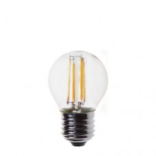 ΛΑΜΠΑ LED ΔΙΑΚΟΣΜΗΤΙΚΗ FILAMENT 4W (ΑΠΟΔΟΣΗ 40W) ΣΦΑΙΡΙΚΗ (ΜΠΑΛΑΚΙ) ΔΙΑΦΑΝΗ Ε27 3000Κ ΘΕΡΜΟ ΛΕΥΚΟ
