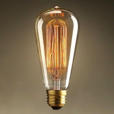 ΛΑΜΠΑ EDISON ΔΙΑΚΟΣΜΗΤΙΚΗ ΝΗΜΑΤΟΣ ΝΤΙΜΑΡΙΖΟΜΕΝΗ ΑΒΟΚΑΝΤΟ ST64 ΠΑΛΙΟΥ ΤΥΠΟΥ 25W E27 220-240V