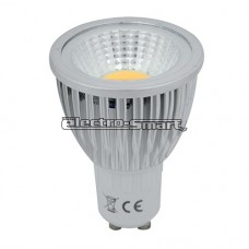 ΛΑΜΠΑ LED 5W GU10 230V COB 60° ΕΠΑΓΓΕΛΜΑΤΙΚΗ ΥΨΗΛΗΣ ΦΩΤΕΙΝΟΤΗΤΑΣ ΘΕΡΜΟ ΛΕΥΚΟ 2700Κ