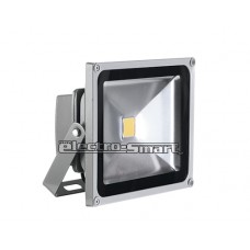 ΠΡΟΒΟΛΕΑΣ LED 30W ΑΛΟΥΜΙΝΙΟΥ COB  ΓΚΡΙ ΣΤΕΓΑΝΟΣ ΙP65 ΨΥΧΡΟ ΛΕΥΚΟ ΦΩΣ 5500Κ