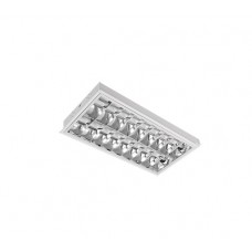 ΦΩΤΙΣΤΙΚΟ LED ΦΘΟΡΙΟΥ ΧΩΝΕΥΤΟ ΟΡΘΟΓΩΝΙΟ 60 X 30cm ΜΑΖΙ ΜΕ 2 (ΔΥΟ) ΛΑΜΠΕΣ LED 2 Χ 9W ΕΝΔΙΑΜΕΣΟ ΛΕΥΚΟ ΦΩΣ 4000Κ ΔΙΠΛΗΣ ΠΑΡΑΒΟΛΙΚΟΤΗΤΑΣ 