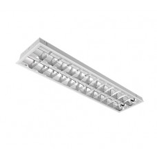 ΦΩΤΙΣΤΙΚΟ LED ΦΘΟΡΙΟΥ ΧΩΝΕΥΤΟ ΟΡΘΟΓΩΝΙΟ 120 X 30cm ΜΑΖΙ ΜΕ 2 (ΔΥΟ) ΛΑΜΠΕΣ LED 2 Χ 18W ΕΝΔΙΑΜΕΣΟ ΛΕΥΚΟ ΦΩΣ 4000Κ ΔΙΠΛΗΣ ΠΑΡΑΒΟΛΙΚΟΤΗΤΑΣ 