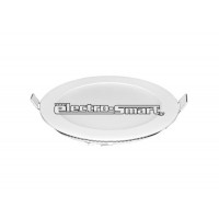 ΦΩΤΙΣΤΙΚΟ LED PANEL 12W ΧΩΝΕΥΤΟ ΣΤΡΟΓΓΥΛΟ ΛΕΥΚΟ ΣΤΕΦΑΝΙ 120° SLIM Φ17cm ΛΕΥΚΟ ΦΩΣ 4000Κ