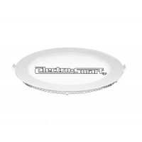 ΦΩΤΙΣΤΙΚΟ LED PANEL 25W ΧΩΝΕΥΤΟ ΣΤΡΟΓΓΥΛΟ ΛΕΥΚΟ ΣΤΕΦΑΝΙ 120° SLIM Φ30cm ΛΕΥΚΟ ΦΩΣ 4000Κ
