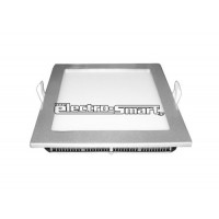 ΦΩΤΙΣΤΙΚΟ LED PANEL 12W ΧΩΝΕΥΤΟ ΤΕΤΡΑΓΩΝΟ ΑΣΗΜΙ ΣΤΕΦΑΝΙ 120° SLIM 17Χ17cm ΛΕΥΚΟ ΦΩΣ 4000Κ