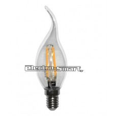 ΛΑΜΠΑ LED ΔΙΑΚΟΣΜΗΤΙΚΗ FILAMENT 4W ΚΕΡΑΚΙ (ΚΕΡΙ) ΜΕ ΜΥΤΗ (ΤΣΟΥΝΙ) ΔΙΑΦΑΝΗ Ε14 ΘΕΡΜΟ ΛΕΥΚΟ 3000Κ