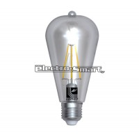 ΛΑΜΠΑ LED ΔΙΑΚΟΣΜΗΤΙΚΗ FILAMENT 6W ΝΤΙΜΑΡΙΖΟΜΕΝΗ (DIMMABLE) ΑΒΟΚΑΝΤΟ Φ64 ΔΙΑΦΑΝΗ Ε27 2800Κ ΘΕΡΜΟ ΛΕΥΚΟ ΦΩΣ
