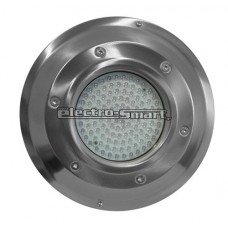 ΦΩΤΙΣΤΙΚΟ ΠΙΣΙΝΑΣ LED 7W (120LED) ΣΠΟΤ ΕΠΙΤΟΙΧΟ (ΕΞΩΤΕΡΙΚΟ) ΣΤΡΟΓΓΥΛΟ INOX ΣΤΕΓΑΝΟ IP68 12VAC RGB (ΕΝΑΛΛΑΓΗ ΧΡΩΜΑΤΩΝ ΜΕ 2 ΚΑΛΩΔΙΑ)