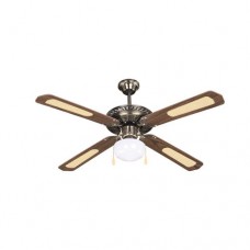 ΑΝΕΜΙΣΤΗΡΑΣ ΟΡΟΦΗΣ Φ120cm ΥΨΟΣ 55cm 60W ΜΕ 3 ΤΑΧΥΤΗΤΕΣ ΚΑΙ ΕΝΑ ΦΩΣ Ε27 ΧΡΩΜΑΤΟΣ ΚΑΦΕ - ΧΡΥΣΟ