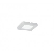Φωτιστικό σπότ λευκό led panel slim 2W εξωτερικό επίτοιχο οροφής και τοίχου θερμό λευκό φώς 3000Κ τετράγωνο 7cm x 7cm 100 lumens