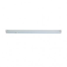 Φωτιστικό led 18W 116,5cm πάγκου κουζίνας τουαλέτας με διακόπτη ψυχρό λευκό φώς 6500Κ πλαστικό λευκό 1800 lumens