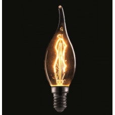 ΛΑΜΠΑ EDISON 40W ΚΕΡΙ (ΚΕΡΑΚΙ) ΜΕ ΜΥΤΗ ΔΙΑΚΟΣΜΗΤΙΚΗ ΝΗΜΑΤΟΣ ΝΤΙΜΑΡΙΖΟΜΕΝΗ C35 ΠΑΛΙΟΥ ΤΥΠΟΥ E14 230V