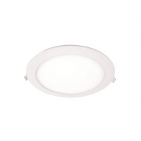 ΦΩΤΙΣΤΙΚΟ LED PANEL 18W ΧΩΝΕΥΤΟ ΣΤΡΟΓΓΥΛΟ ΛΕΥΚΟ ΣΤΕΦΑΝΙ 120° SLIM Φ22,5cm ΕΝΔΙΑΜΕΣΟ ΛΕΥΚΟ ΦΩΣ 4000Κ