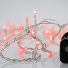 240 led Χριστουγεννιάτικα λαμπάκια (φωτάκια) κόκκινο χρώμα σε σειρά με πρόγραμμα και διάφανο καλώδιο 1495cm στεγανά IP44