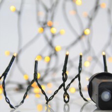 Χριστουγεννιάτικα 1500 led λαμπάκια (φωτάκια) θερμό χρώμα σε σειρά με πρόγραμμα και πράσινο καλώδιο 7795cm στεγανά IP44