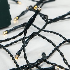 20 Χριστουγεννιάτικα θερμά led λαμπάκια (φωτάκια) μπαταρίας 3ΑΑ μη στεγανά IP20 και πράσινο καλώδιο 145cm 