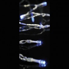 20 Χριστουγεννιάτικα μπλέ led λαμπάκια (φωτάκια) μπαταρίας 3ΑΑ μη στεγανά IP20 και διάφανο καλώδιο 145cm 