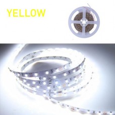 Ταινία Led 6W 12V DC μη στεγανή IP20 κίτρινο φως εύκαμπτη αυτοκόλλητη 120°