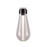 Λάμπα led fiber διακοσμητική filament edison αβοκάντο 3W ασημί Ε27 2700K θερμό λευκό φως ST64 ευρείας δέσμης 360° 230V