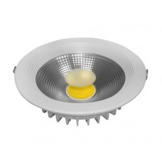 ΦΩΤΙΣΤΙΚΟ LED PANEL 25W COB ΧΩΝΕΥΤΟ ΨΕΥΔΟΡΟΦΗΣ 2150 LUMENS Φ23cm ΣΤΡΟΓΓΥΛΟ ΛΕΥΚΟ ΣΤΕΦΑΝΙ 120° ΨΥΧΡΟ ΛΕΥΚΟ ΦΩΣ 6000Κ