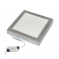 ΦΩΤΙΣΤΙΚΟ LED PANEL 18W (18 WATT) ΤΕΤΡΑΓΩΝΟ ΕΠΙΤΟΙΧΟ 1300 lumens ΑΣΗΜΙ ΣΤΕΦΑΝΙ 22Χ22cm ΕΝΔΙΑΜΕΣΟ ΛΕΥΚΟ ΦΩΣ 4000Κ